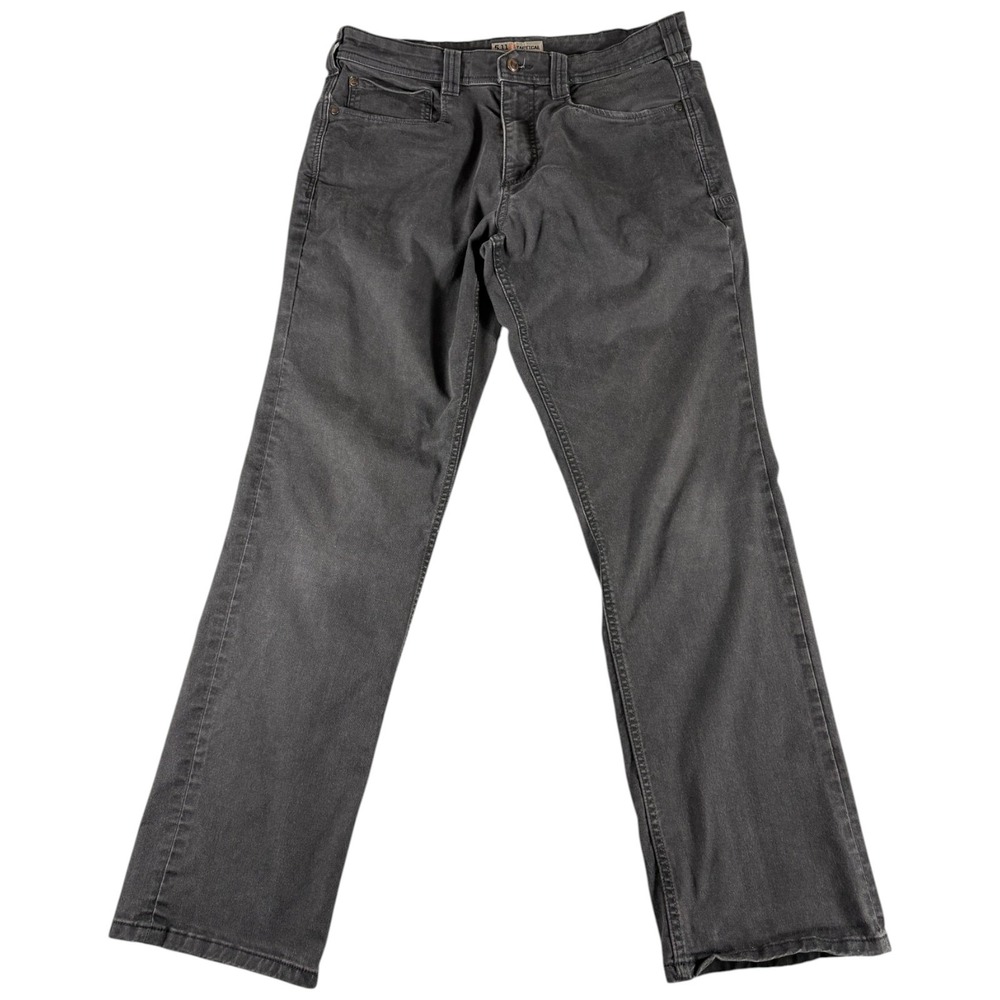 5.11 Tactical Pants Men's 34x34 Black Faded Straight Durable Workwear Security